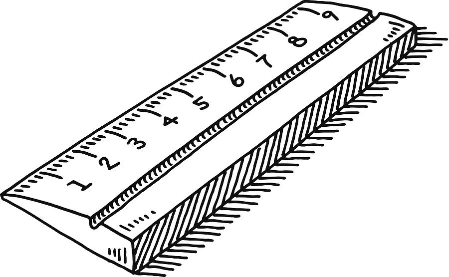 Ruler Symbol Drawing Drawing by FrankRamspott