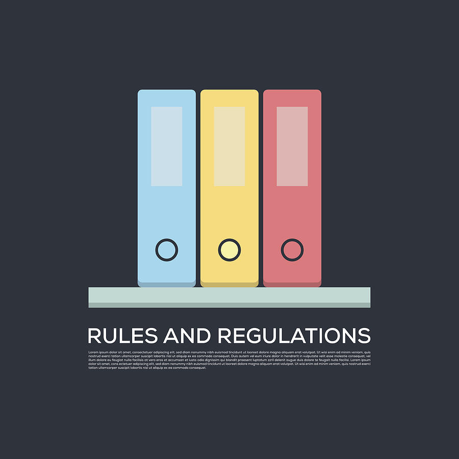 Rules And Regulations Concept Vector Icon Drawing by Cnythzl