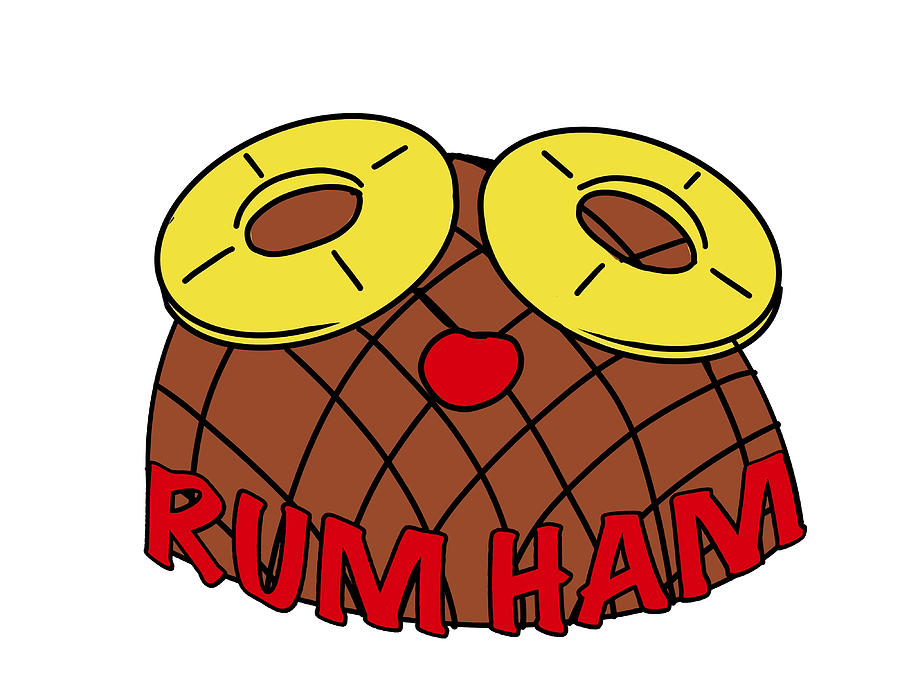 Rum Ham Poster summer Painting by Joel Lisa Pixels