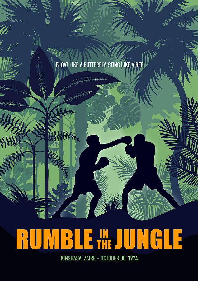 Movie Poster Digital Art - Rumble in the Jungle - Alternative Movie Poster by Movie Poster Boy
