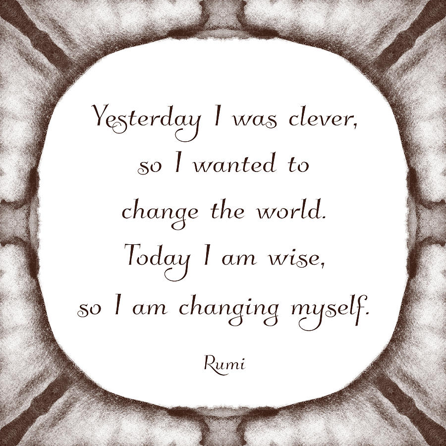 Rumi Quote Digital Art by Randi Kuhne