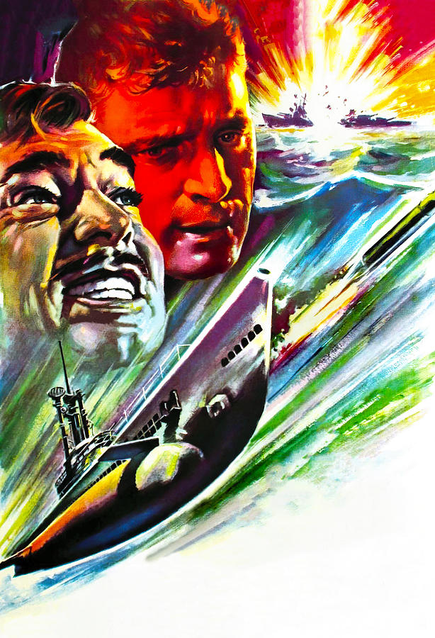 ''Run Silent Run Deep'', -c, 1958, movie poster painting by Macario ...