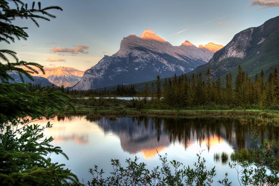 Rundle Sunset Photograph by Michael Morse - Fine Art America