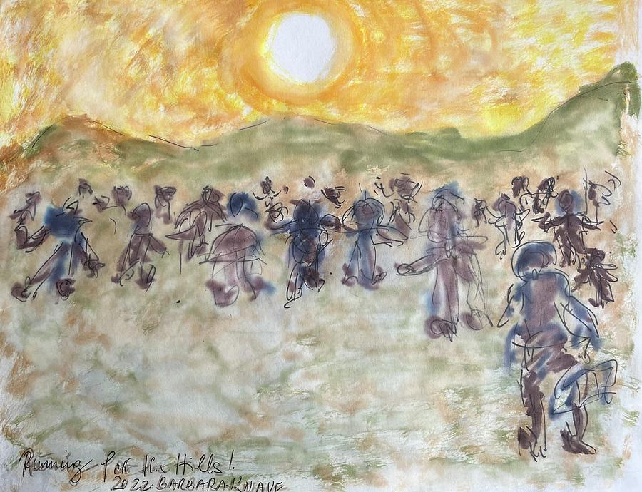 Running for the Hills Painting by Barbara Anna Knauf