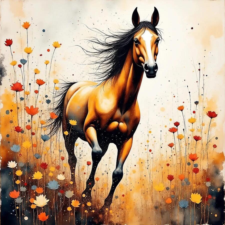 Running Free Ai Art by Stephanie Fischer Running Free Ai Art by Stephanie Fischer