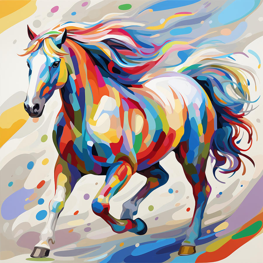 Running Horse Digital Art by Kristina Iost - Fine Art America