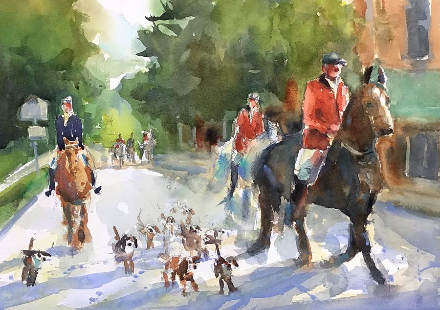 Running of the Hounds Painting by Judith Levins