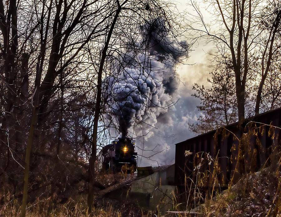 Running through the Woods North Pole Express Photograph by Joe Holley