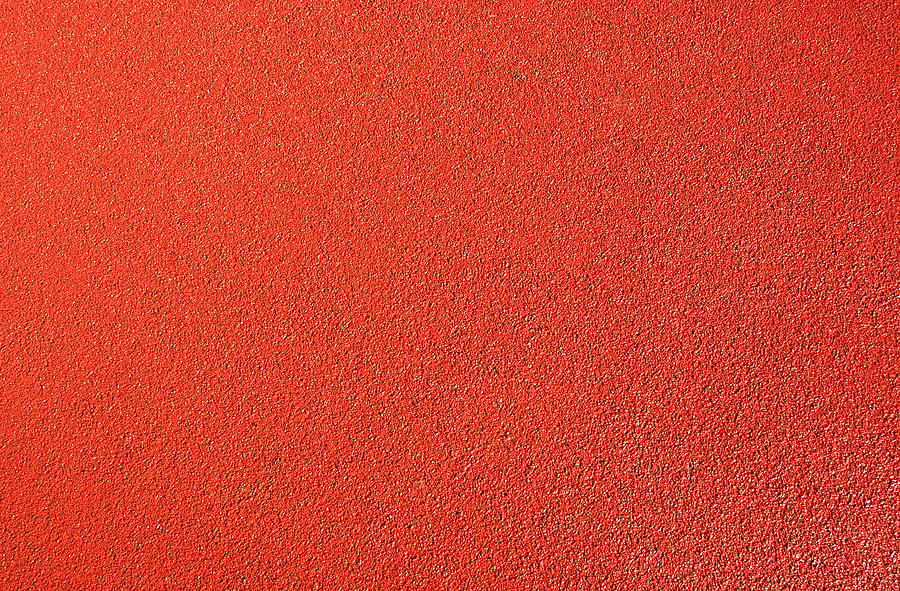 Running Track Surface Close-up Photograph by Majorosl