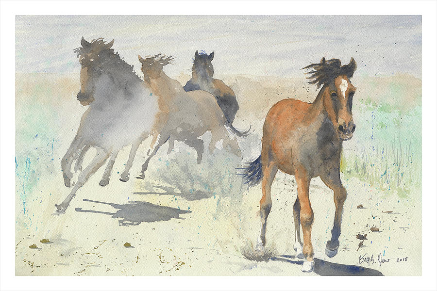 Running Wild Painting by Greg Drew - Fine Art America