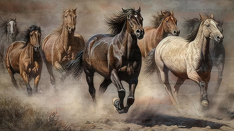 Running with the wind. Digital Art by Brian Tarr - Fine Art America