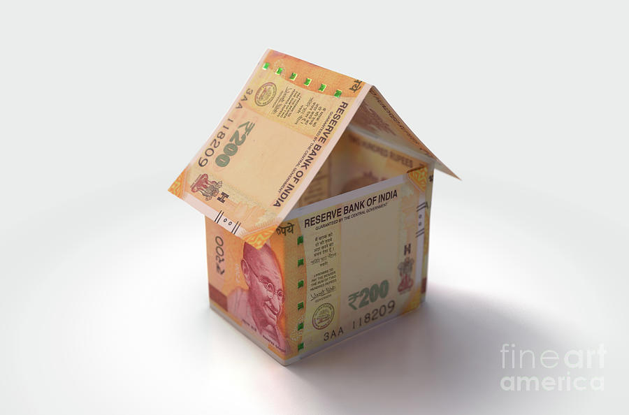 Rupee Bank Notes House Digital Art