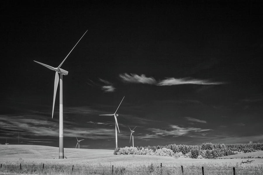 Rural France Windpower Photograph by Jurgen Lorenzen