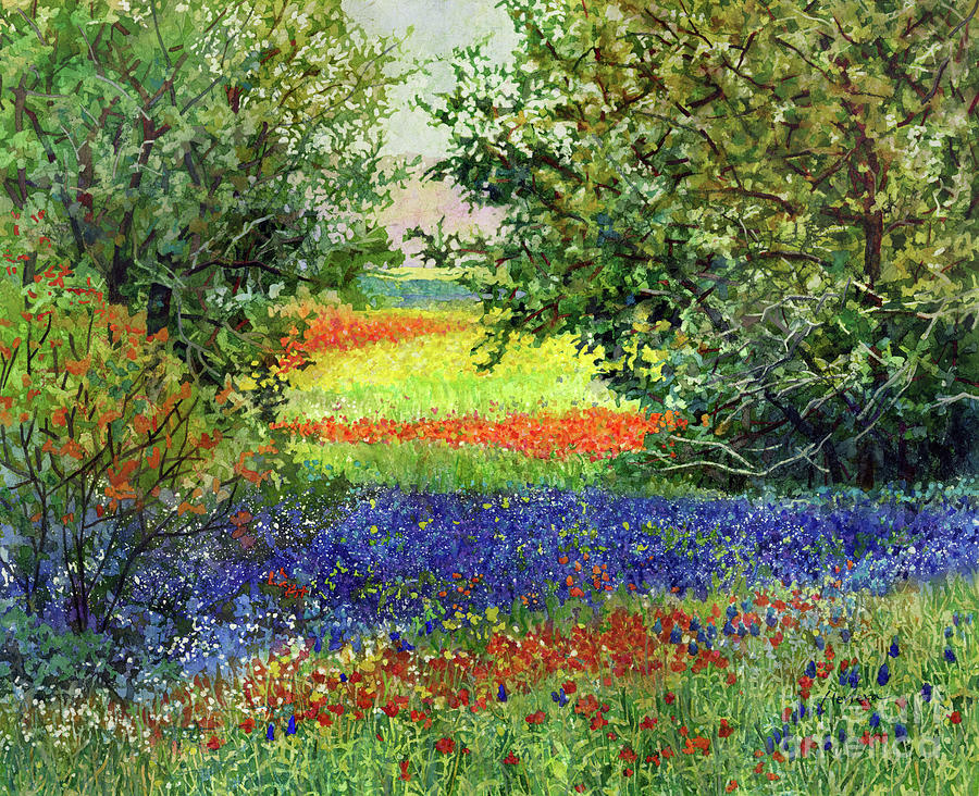 Spring Painting - Rural Heaven by Hailey E Herrera