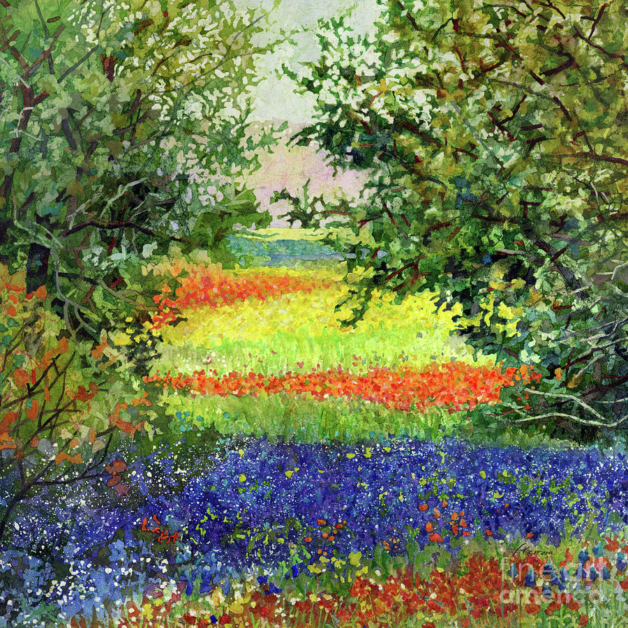 Rural Heaven - Texas Wildflowers Painting