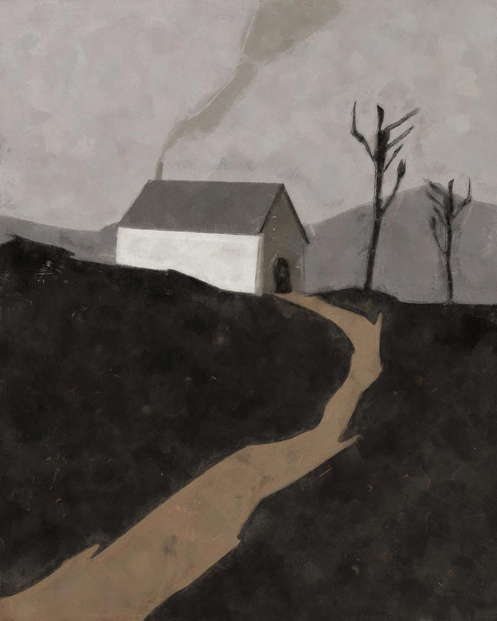 Rural Moody Home In Winter Painting by Dan Sproul Rural Moody Home In Winter Painting by Dan Sproul