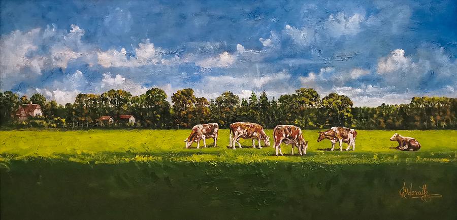 Rural Netherlands Painting by Raouf Oderuth