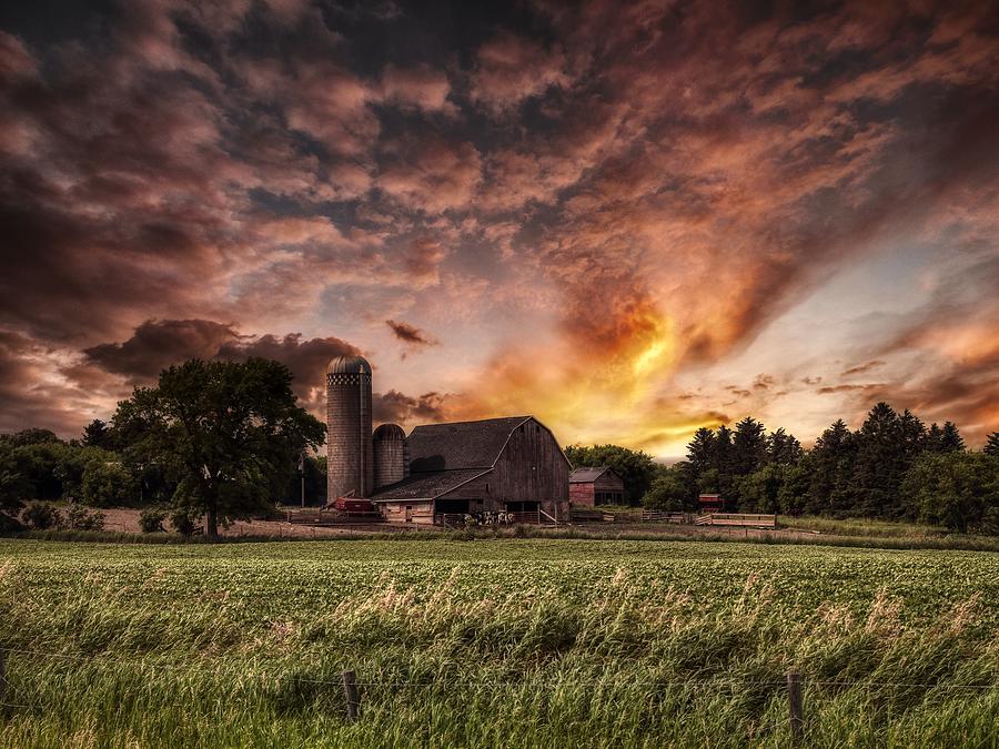 Rural North Dakota Sunset Photograph by Mountain Dreams - Fine Art America