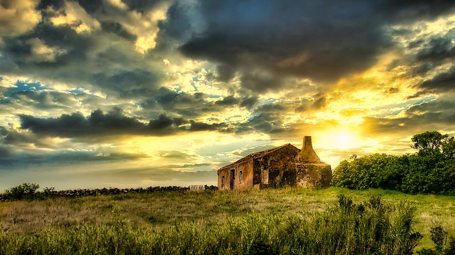 Rural Old House Sunset Photograph by Marco Sales