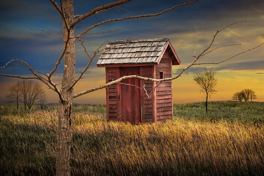 Rural Outhouse in the Countryside Photograph by Randall Nyhof
