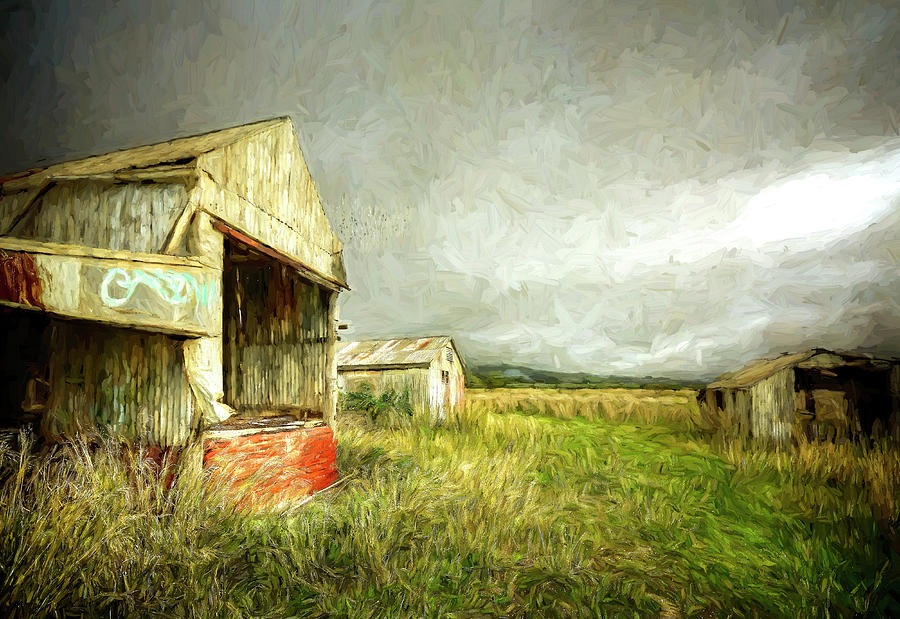 Rural Shedscape Digital Art by Wayne Sherriff