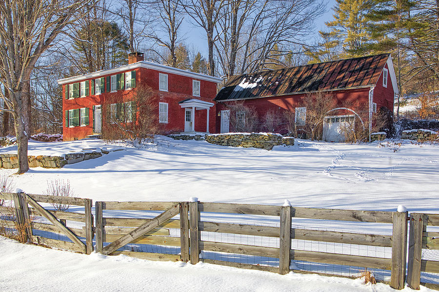 Rural Thetford Vermont Winter Scenery Photograph by Juergen Roth