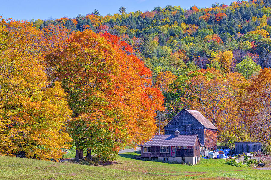 Rural Vermont Fall Scenery Photograph by Juergen Roth