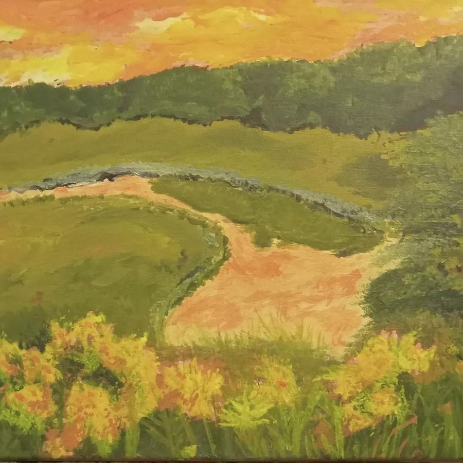 Rural Virginia Painting by Suzanne Berthier