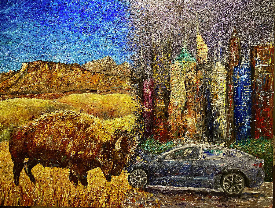 Rural Vs Urban Painting by JoDav Art - Fine Art America