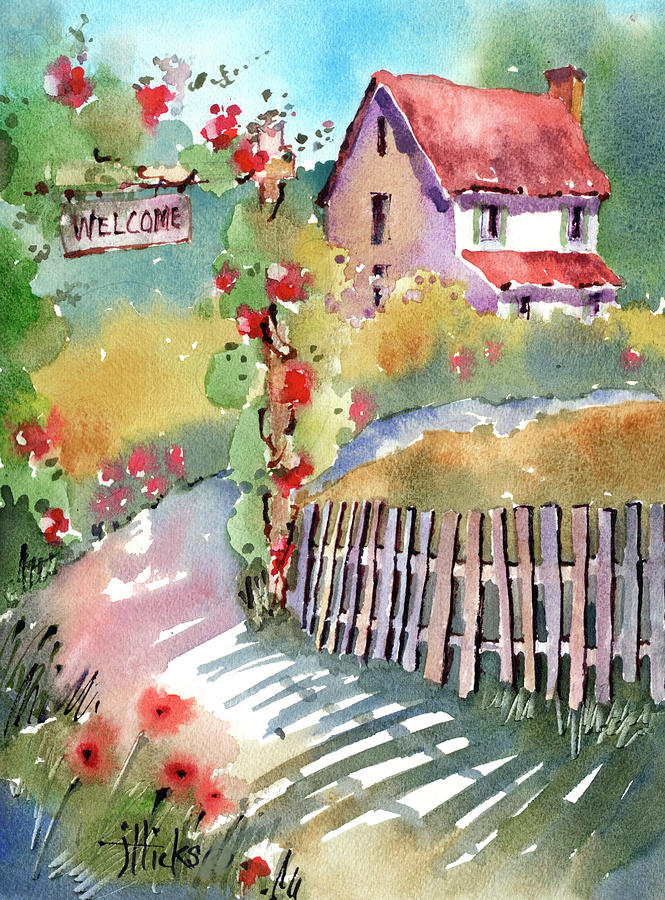 Rural Welcome Painting by Joyce Hicks