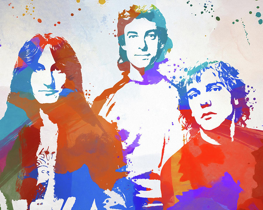 Rush Band Color Splash Painting by Dan Sproul