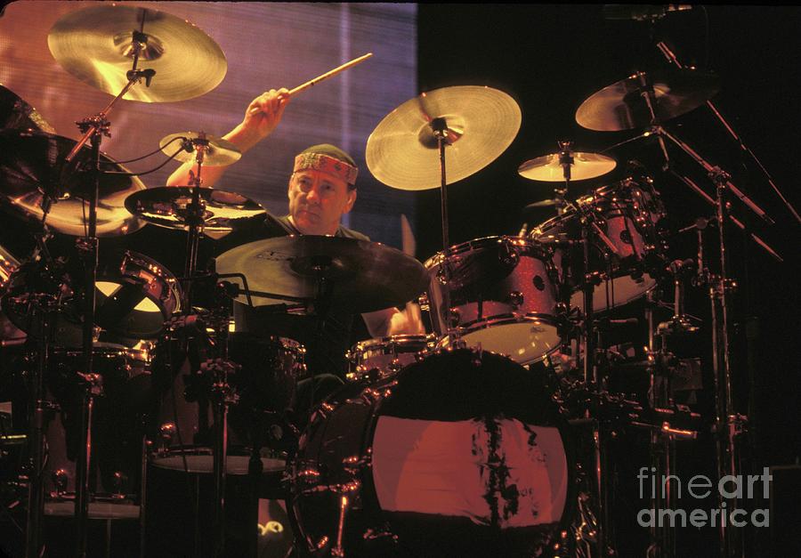 Drum Photograph - Neil Peart - Rush #2 by Concert Photos
