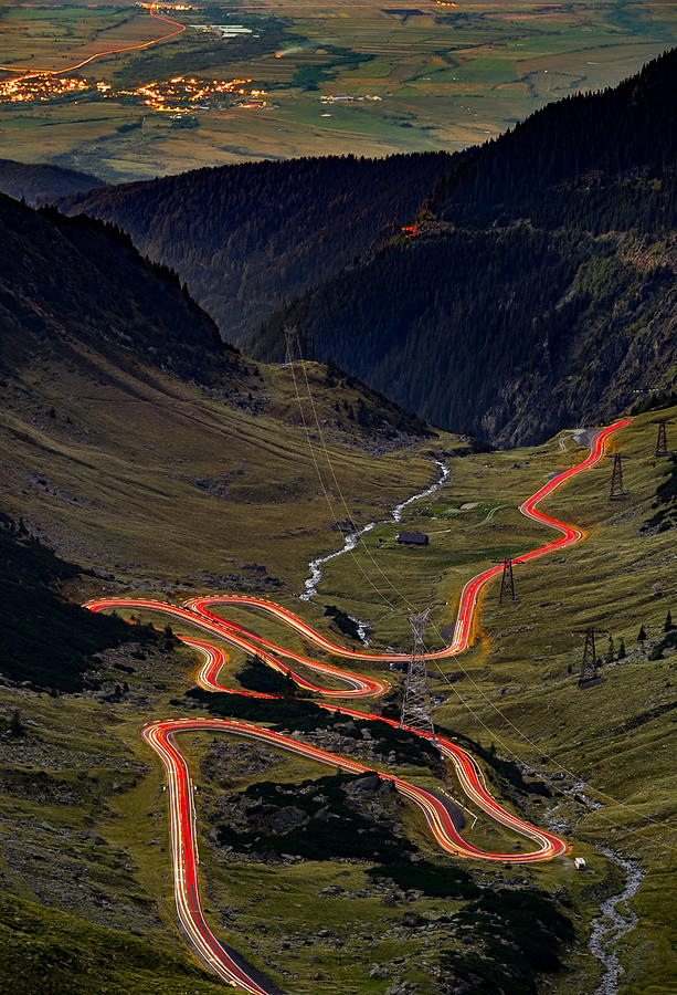 Rush Hour On Transfagarasan Pass In Romania. Photograph