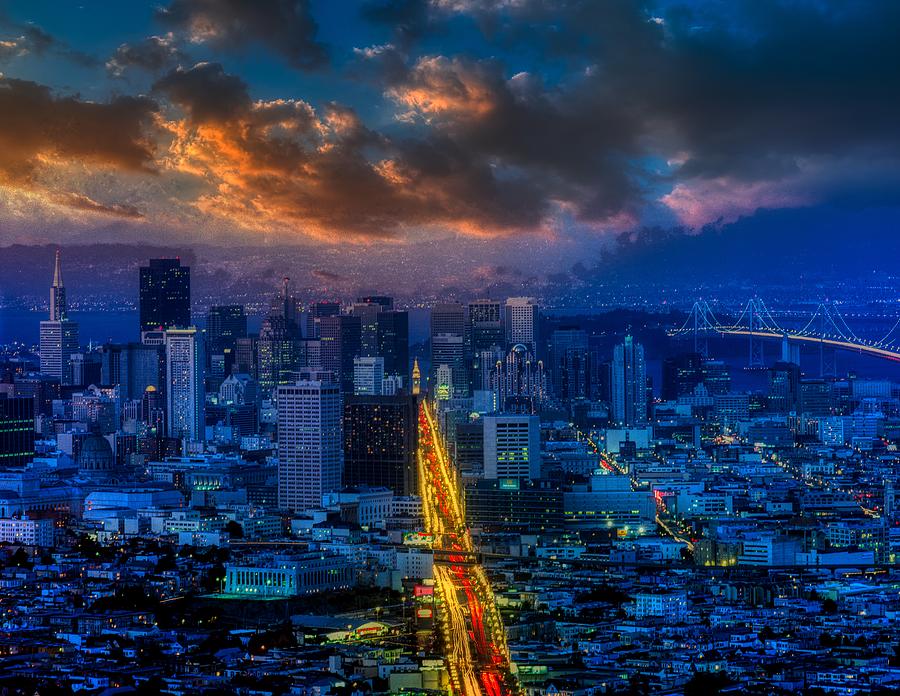 Rush Hour - San Francisco Photograph by Mountain Dreams