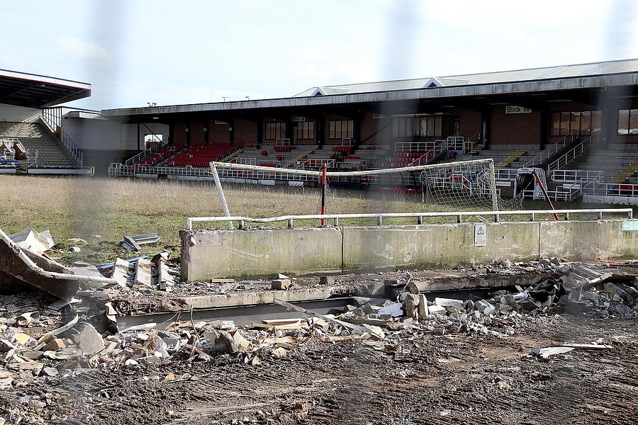 Rushden and Diamonds Former Ground Nene Park is Pulled Down Photograph by Pete Norton