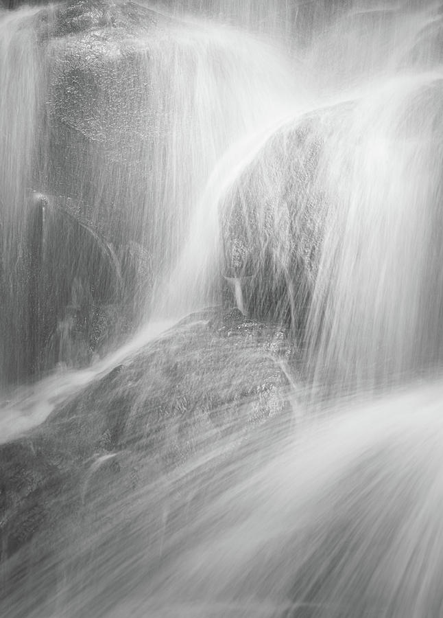 Rushing Water In Black And White Photograph by Jordan Hill