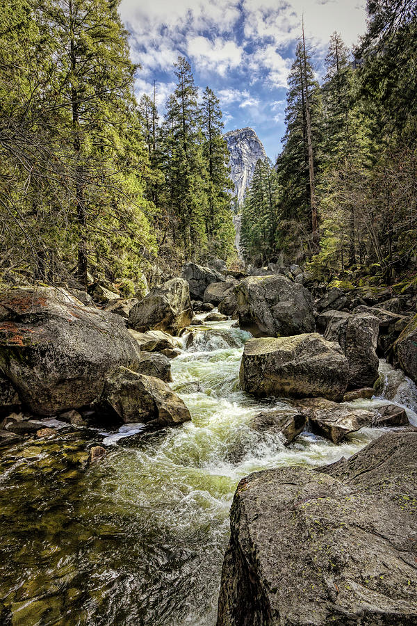 Rushing Water In Yosemite Photograph