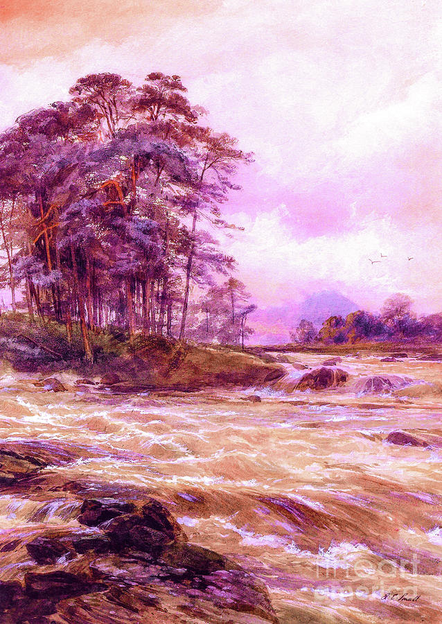 Rushing Waters Painting by Jane Small