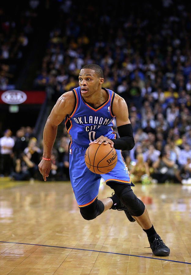 Russell Westbrook Photograph by Ezra Shaw