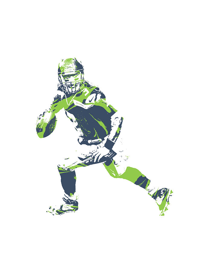 marshawn lynch SEATTLE SEAHAWKS OIL ART Art Print by Joe Hamilton