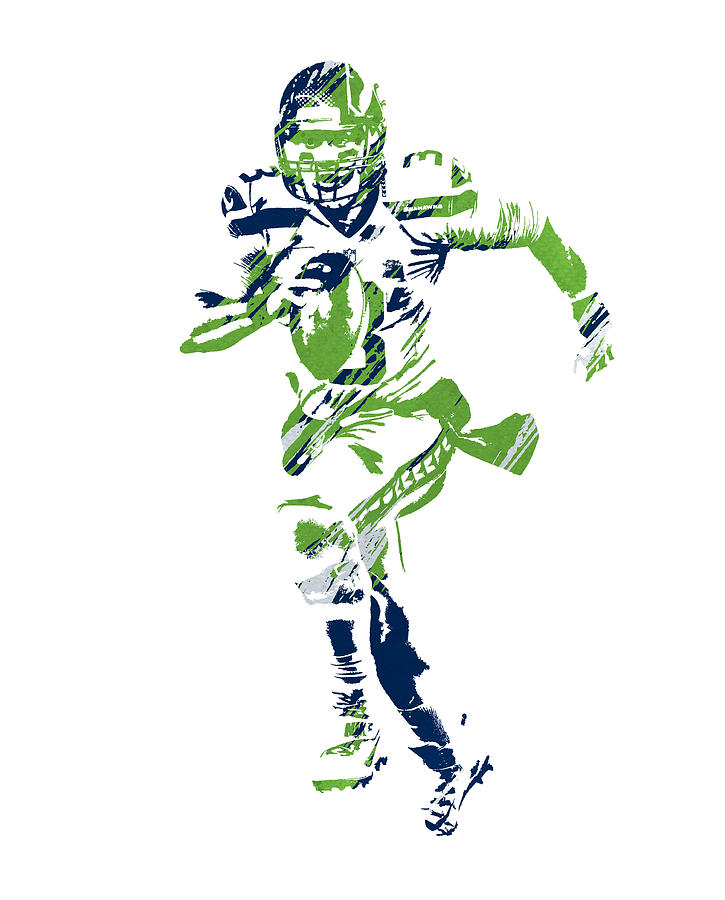 Russell Wilson Seattle Seahawks Pixel Art 10 Baby Onesie