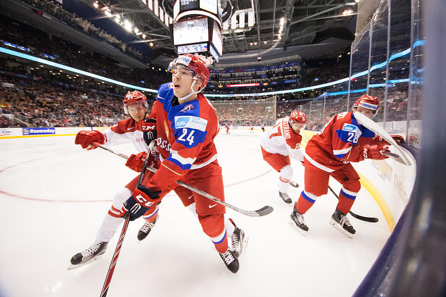 Russia V Denmark - 2015 IIHF World Junior Championship Photograph by Dennis Pajot