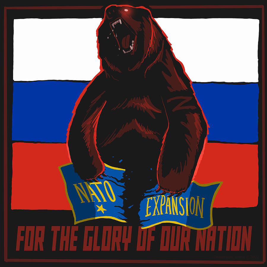 Russian Bear vs NATO Digital Art by Emerson