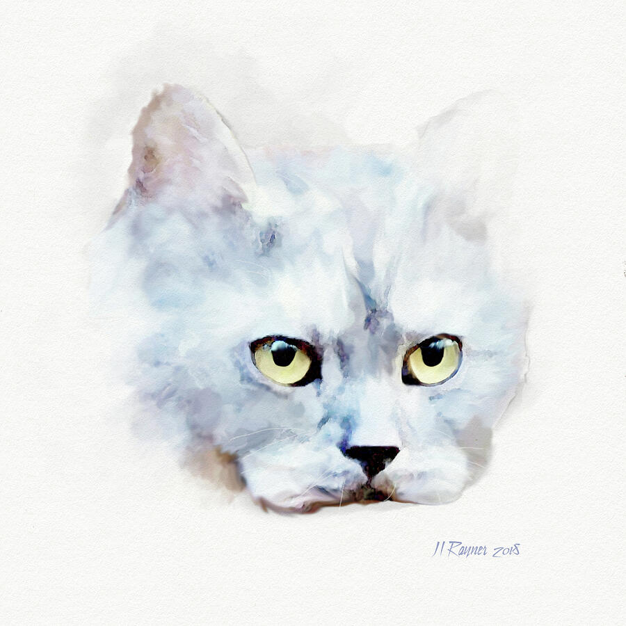 Russian Blue Cat Digital Art by Bamalam Art Russian Blue Cat Digital Art by Bamalam Art