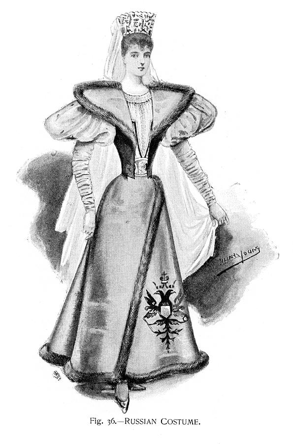 Russian Costume Drawing by Duncan1890