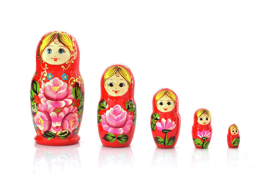Matryoshka russian nesting dolls Photograph by Delphimages Photo Creations
