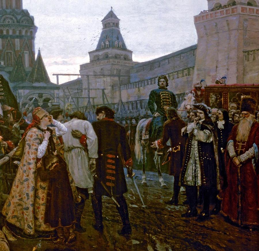 Russian Utro streletskoi kazni Morning of the Execution of the Streltsy ...