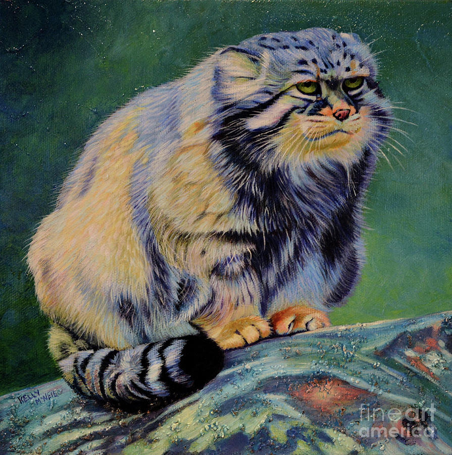 Cat Painting - Russian Wild Cat by Kelly McNeil