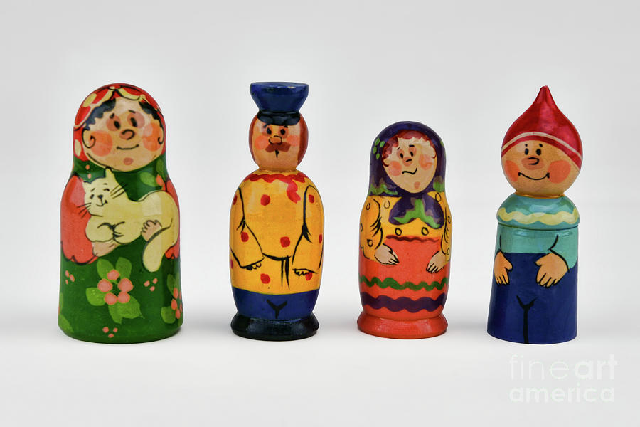 Russian Wooden Dolls Photograph by Olga Hamilton
