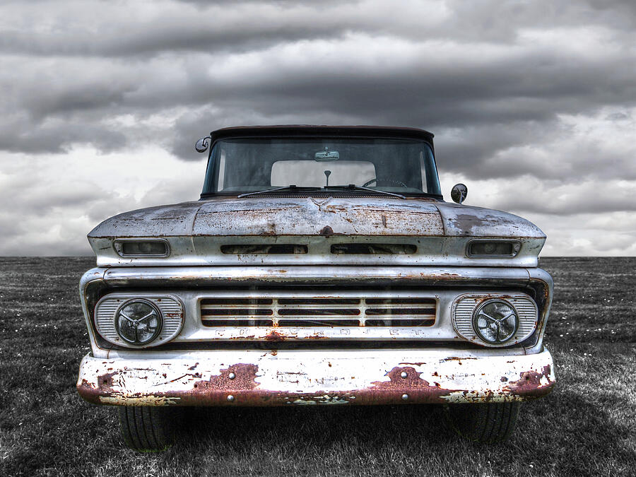 Chevrolet Truck Photograph - Rust And Proud - 62 Chevy Fleetside by Gill Billington